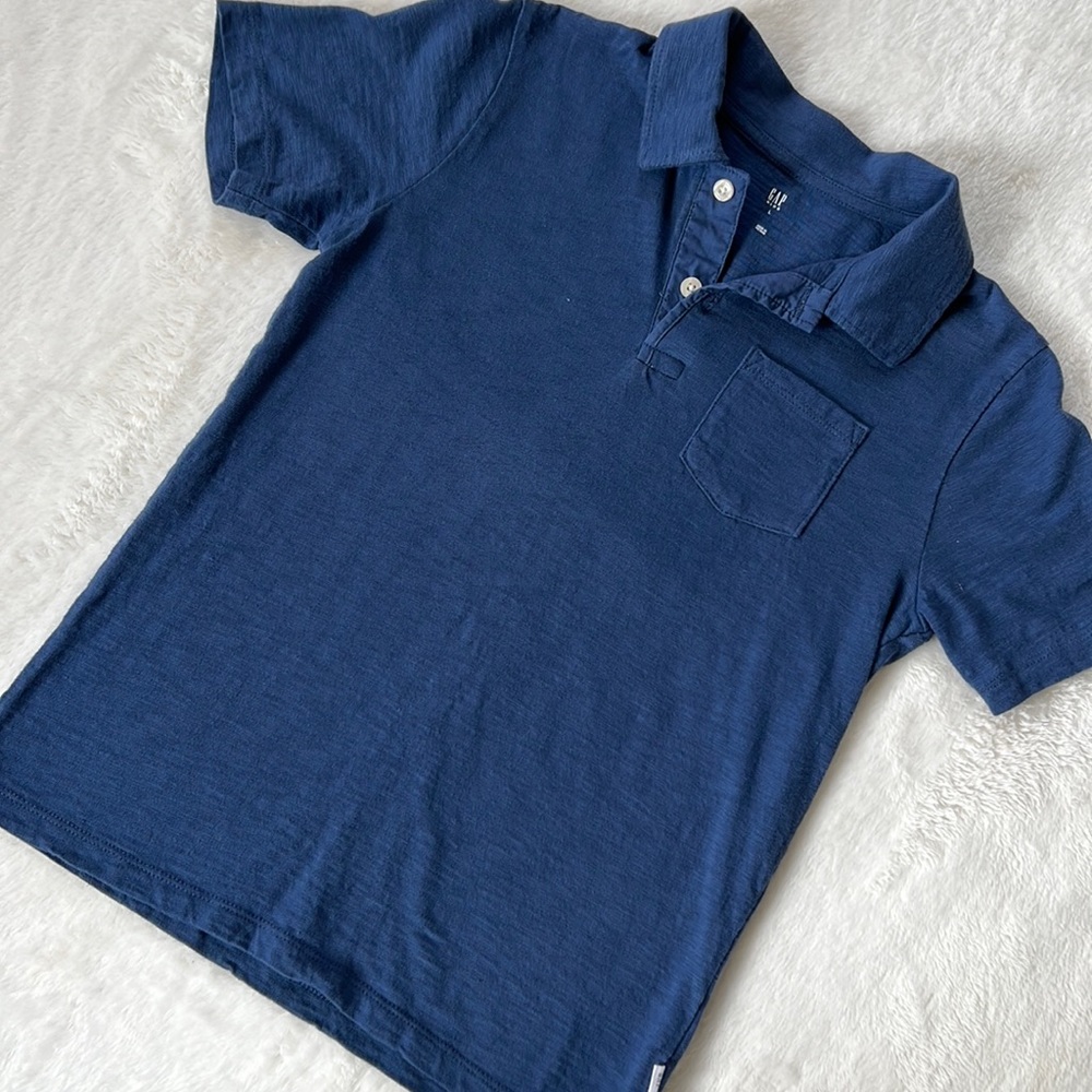 Gap boys blue polo shirt